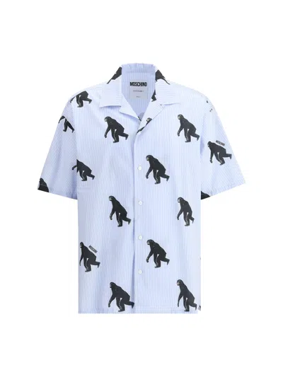 MOSCHINO PRINTED SHORT SLEEVE SHIRT