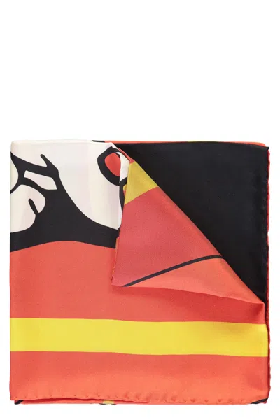 Moschino Printed Silk Scarf