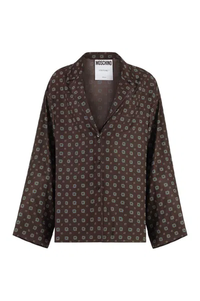 MOSCHINO MOSCHINO PRINTED SILK SHIRT