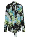 Moschino Printed Silk Shirt In Multi
