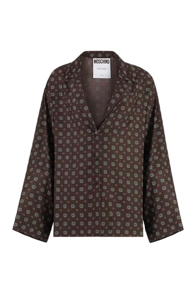 MOSCHINO MOSCHINO PRINTED SILK SHIRT
