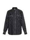 Moschino Printed Silk Shirt In Multi