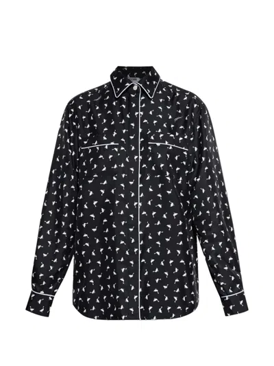 MOSCHINO PRINTED SILK SHIRT