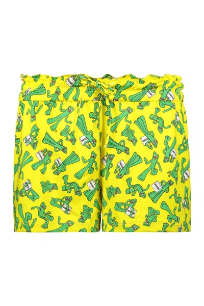Moschino Printed Silk Shorts