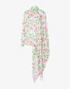 Moschino Asymmetrisches Hemd Mit Blumenprint In Multi