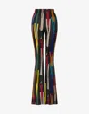 Moschino Printed Stretch Jersey Pants In Multi