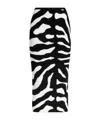 Moschino Patterned Pencil Skirt In Multi