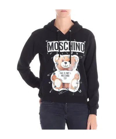 Moschino Printed Sweater In Black