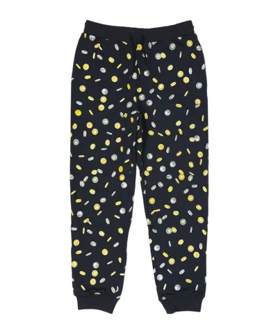 Moschino Kids' Printed Sweatpants In Black