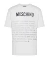 Moschino T-shirt With Lettering Print In White