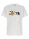 Moschino Crew Neck Graphic Print Short Sleeves In White