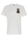 Moschino Teddy Logo Print Crewneck T-shirt In White