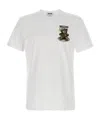 Moschino Teddy Logo Print Crewneck T-shirt In White