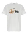 Moschino Crew Neck Graphic Print Short Sleeves In White