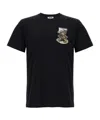 Moschino Black Cotton T-shirt With Bear Print In Black