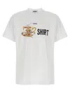 Moschino Crew Neck Graphic Print Short Sleeves In White