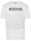 Moschino T-shirt With Lettering Print In White