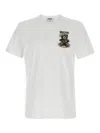 Moschino Teddy Logo Print Crewneck T-shirt In White