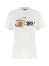 Moschino Playful Cotton T-shirt With Floral Print In White