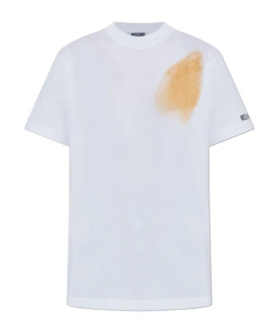 MOSCHINO STAIN-EFFECT COTTON T-SHIRT