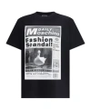 Moschino T-shirt Whit Maxi Print In Black