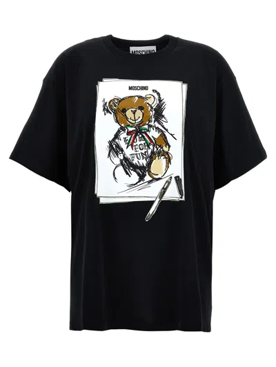 Moschino Black Printed T-shirt