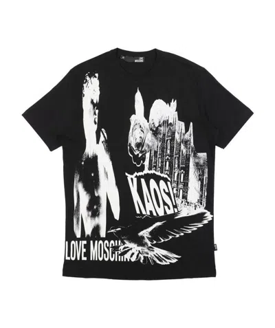 Moschino Printed T-shirt In Black