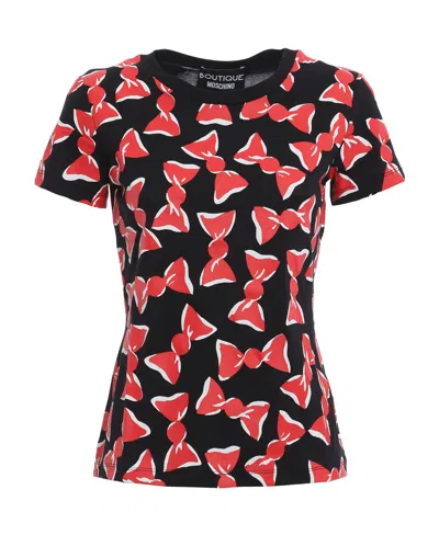 Moschino Printed T-shirt In Black