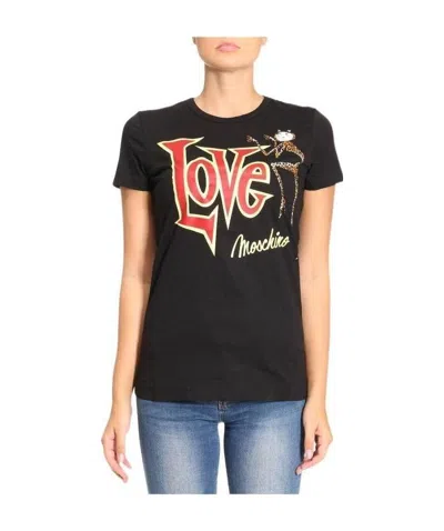 Moschino Printed T-shirt In Black
