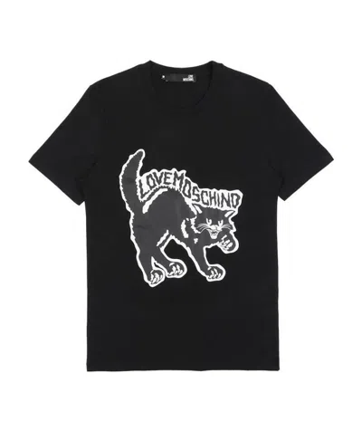 Moschino Printed T-shirt In Black