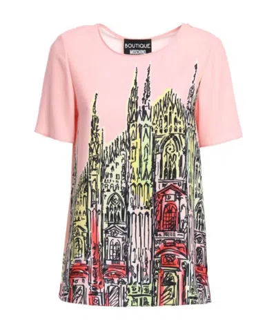 Moschino Printed T-shirt In Multicolor
