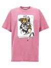 Moschino Printed T-shirt In Pink