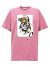 Moschino Printed T-shirt In Pink