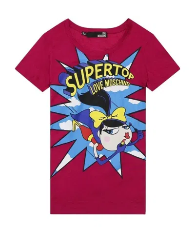 Moschino Printed T-shirt In Red