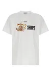 Moschino Crew Neck Graphic Print Short Sleeves In White