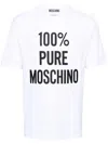 Moschino Versatile Crew Neck T-shirt In White