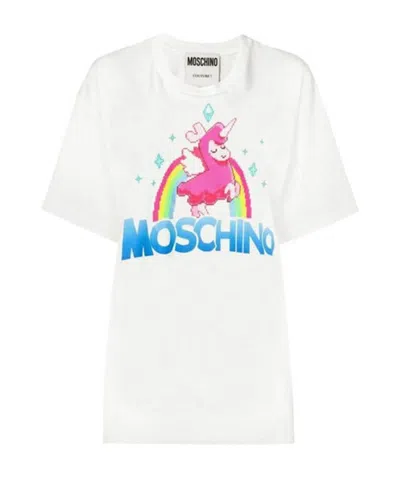 Moschino Printed T-shirt In White