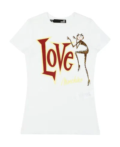 Moschino Printed T-shirt In White