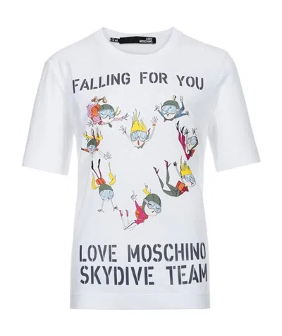 Moschino Printed T-shirt In White