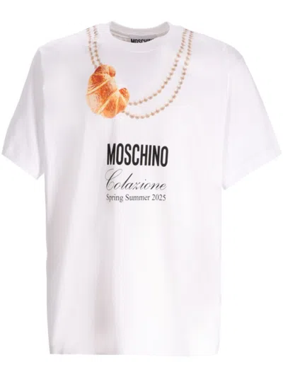 Moschino Printed T-shirt In White