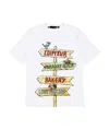 Moschino Printed T-shirt With Round Neck In White