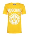 Moschino Printed T-shirt In Yellow