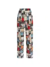 Moschino Printed Trousers In Multi