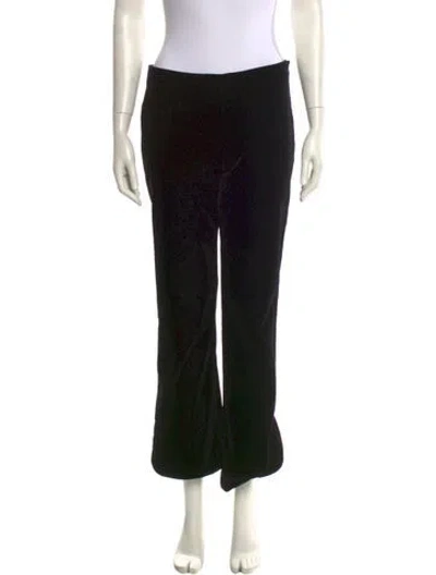 Pre-owned Moschino Printed Wide Leg Pants In Black