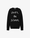 Moschino Pullover Aus Bestickter Merinowolle In Black