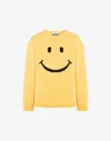 Moschino Men Sweater With Embroidery In Yellow