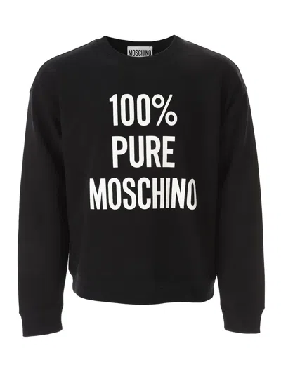 Moschino Pure  Sweatshirt In Black
