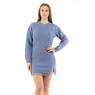 Moschino Purple Wool Casual Women's Dress