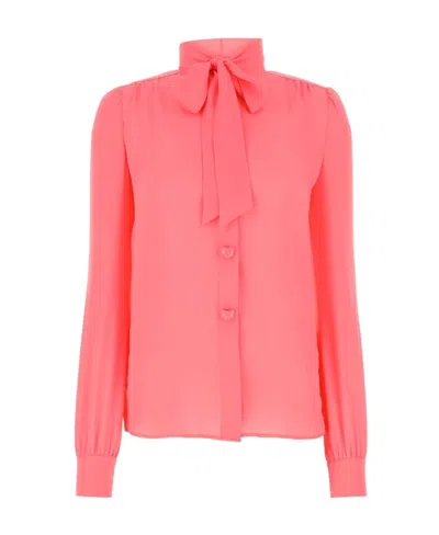 MOSCHINO MOSCHINO BOW-TIE BUTTONED BLOUSE