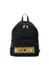 Moschino Quilted Logo Backpack